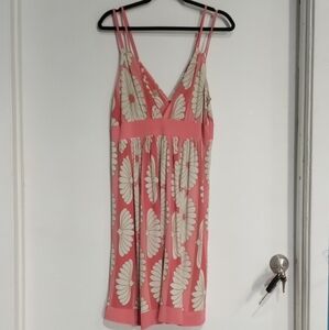 Coral and cream shell dress light & sexy!